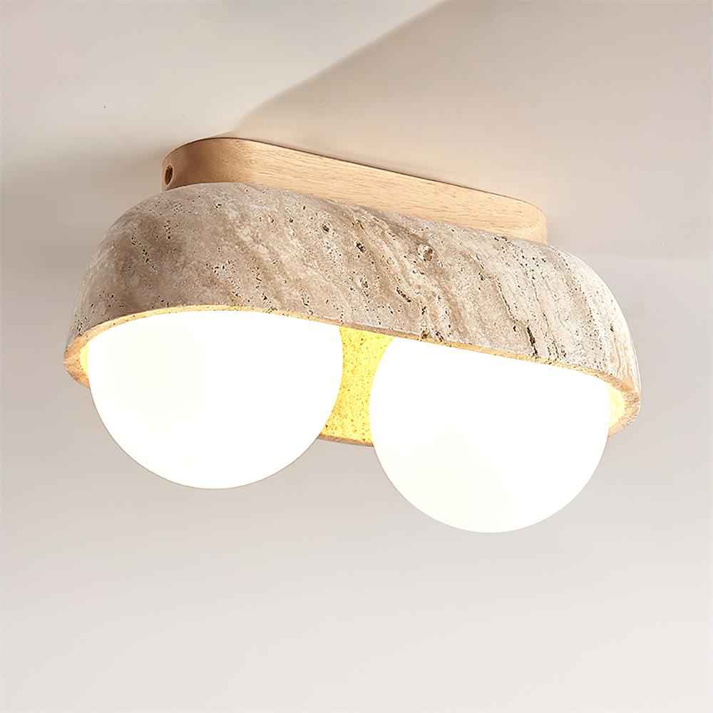 Ritta Verre 27cm Beige LED 40W