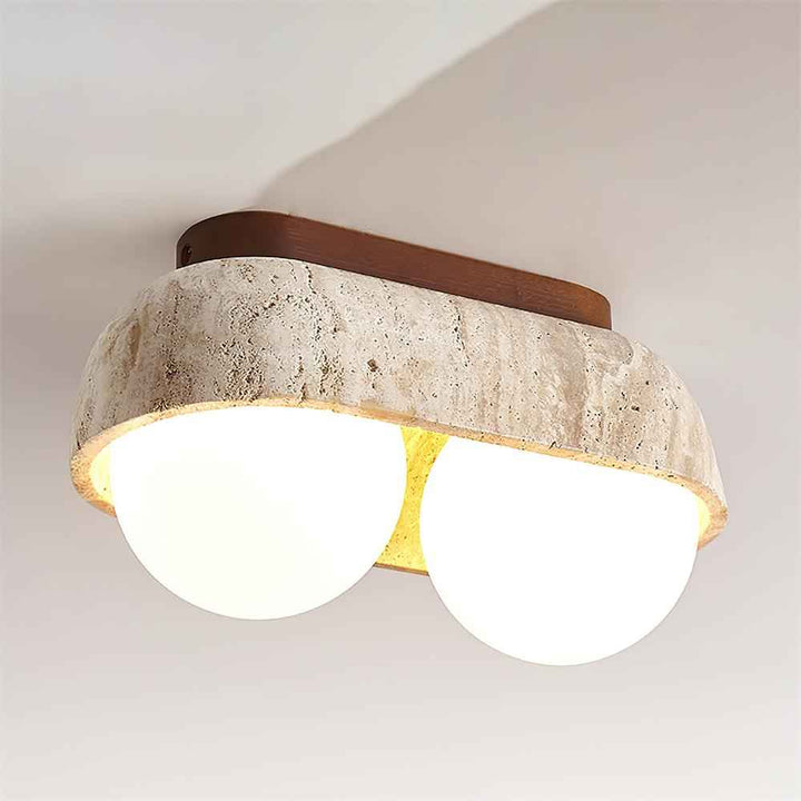 Ritta Verre 27cm Beige LED 40W