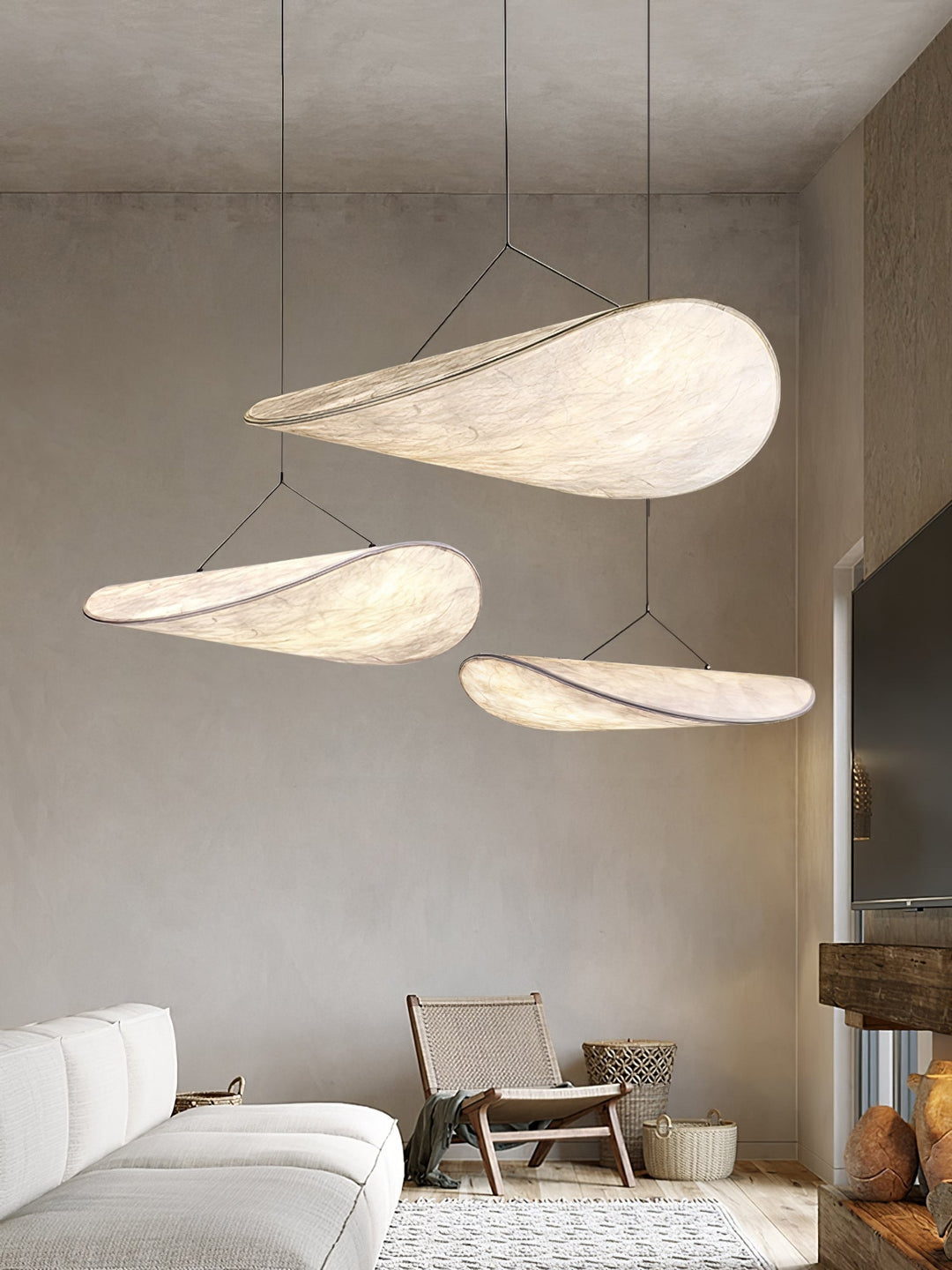 Sereca Suspension en Papier et Fibre de Verre - Neutralighting