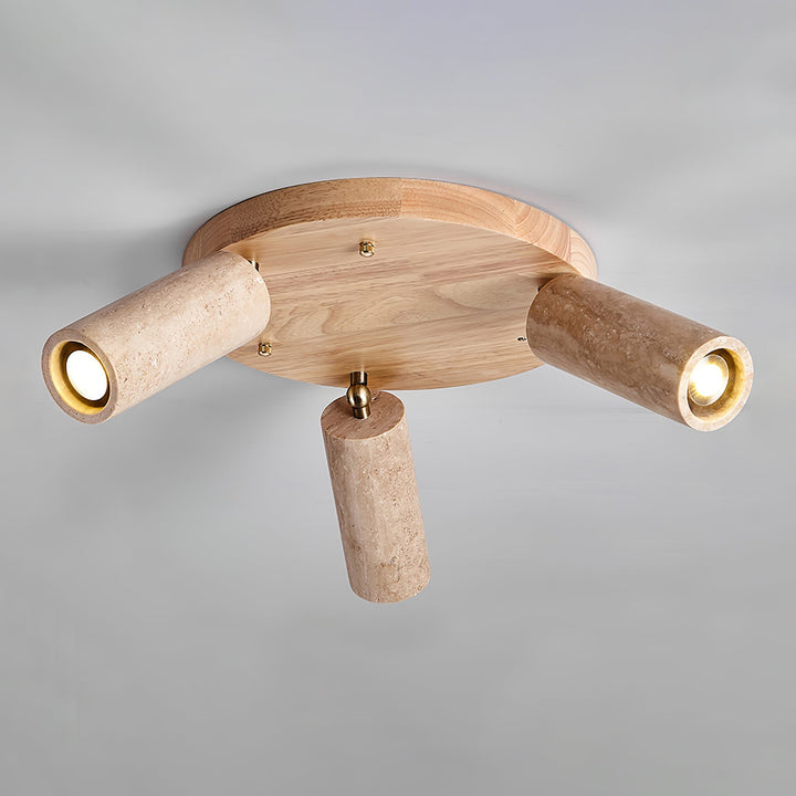 Zevenion Multi-Bras Travertin Plafonnier - Neutralighting