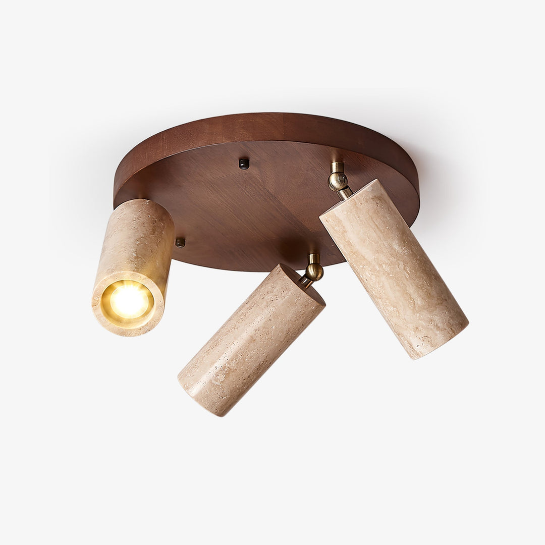 Zevenion Multi-Bras Travertin Plafonnier - Neutralighting