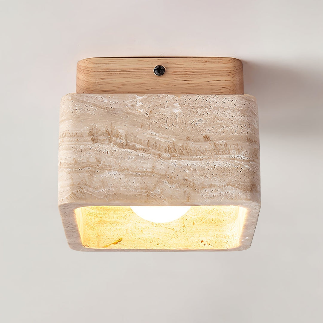 Alaearis Texturé Travertin Plafonnier - Neutralighting