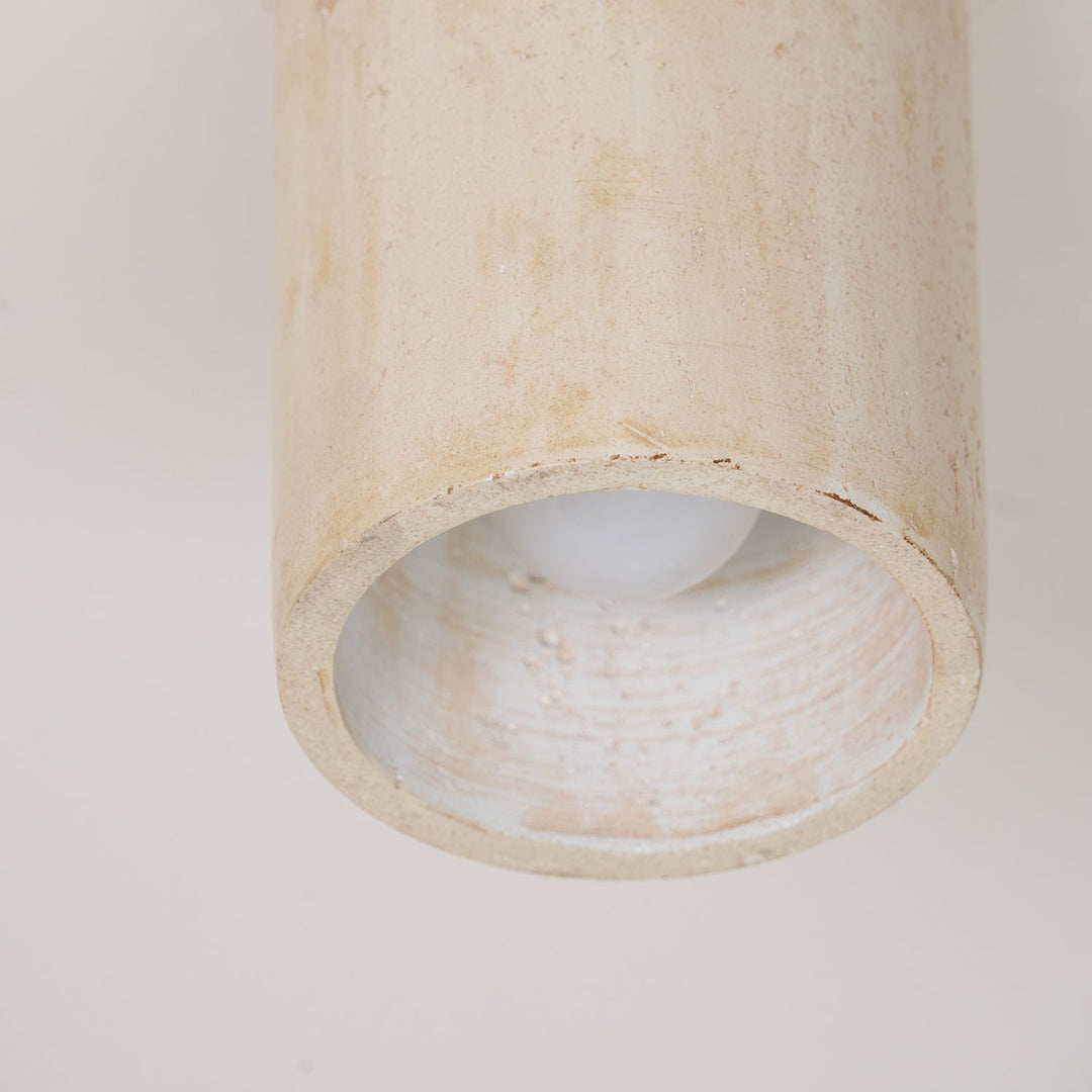 Aurnorira Lampe Plafonnier Cylindrique en Travertin - Neutralighting