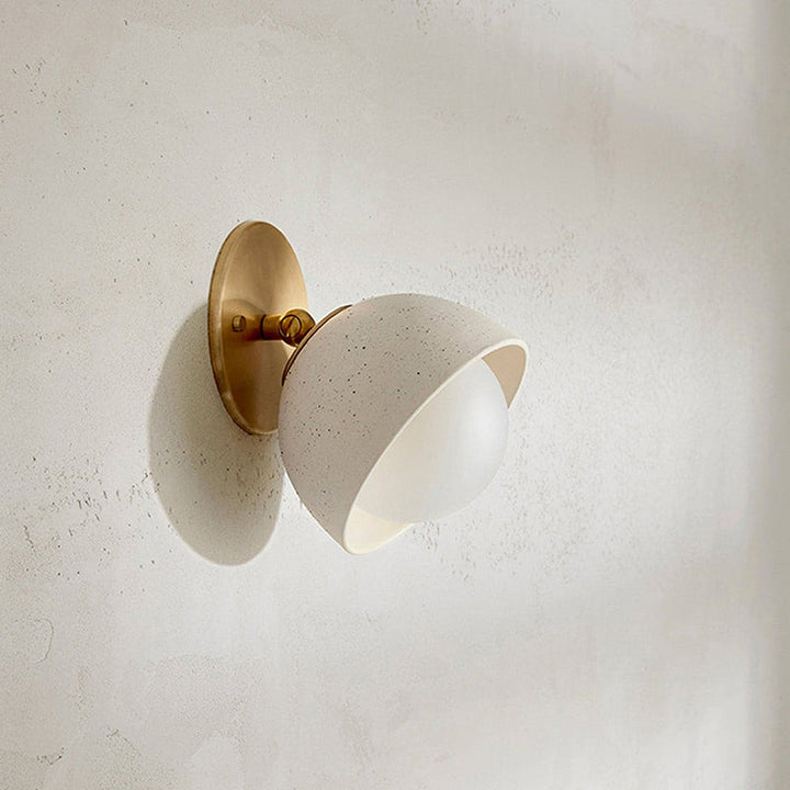 Ellorus Moderne Minimaliste Surface Verre Travertin Applique Murale - Neutralighting