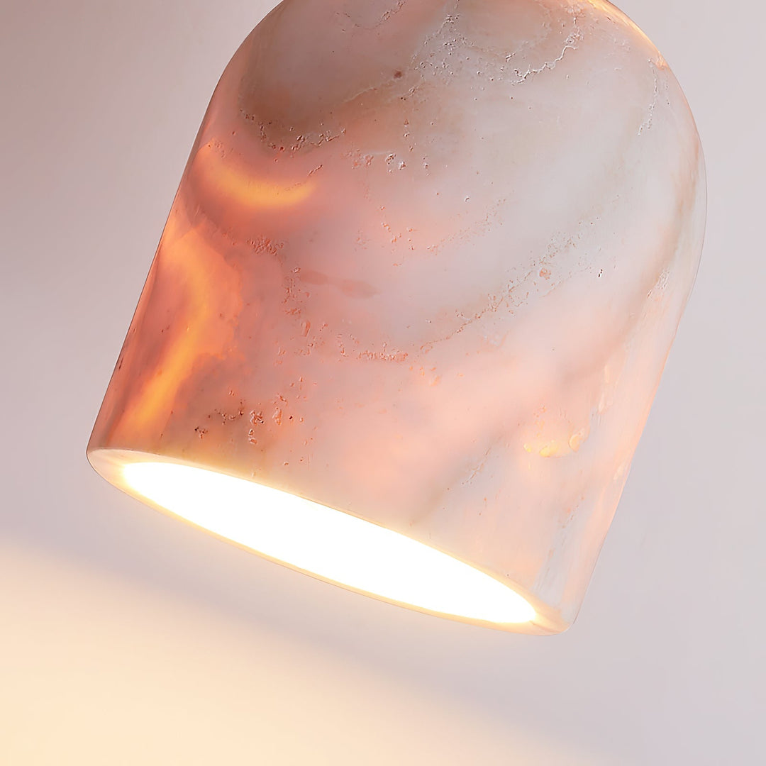 Vezorus Moderne Minimaliste Cône Travertin Plafonnier - Neutralighting