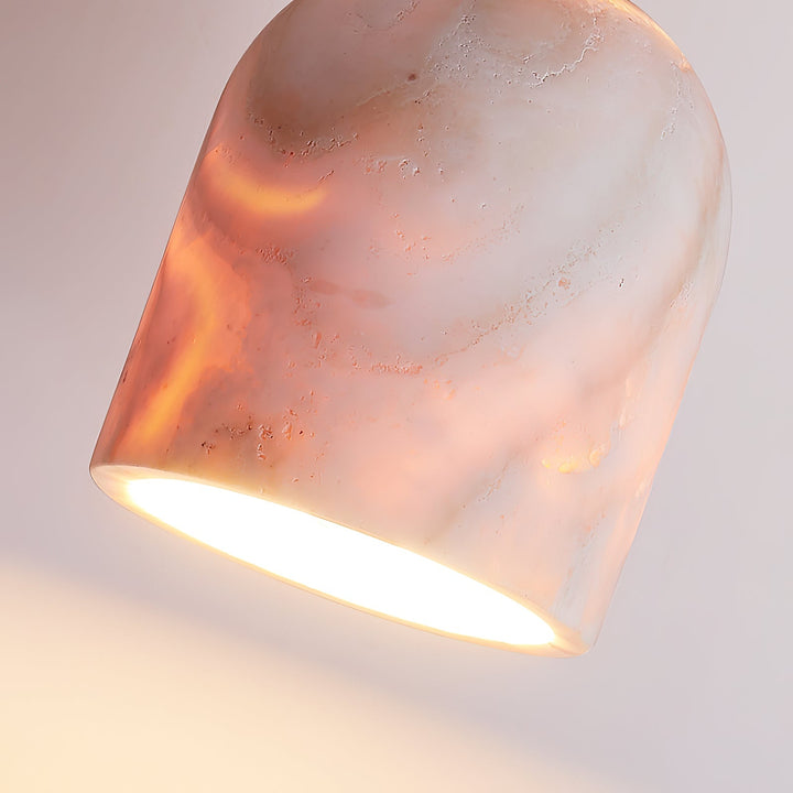 Vezorus Moderne Minimaliste Cône Travertin Plafonnier - Neutralighting