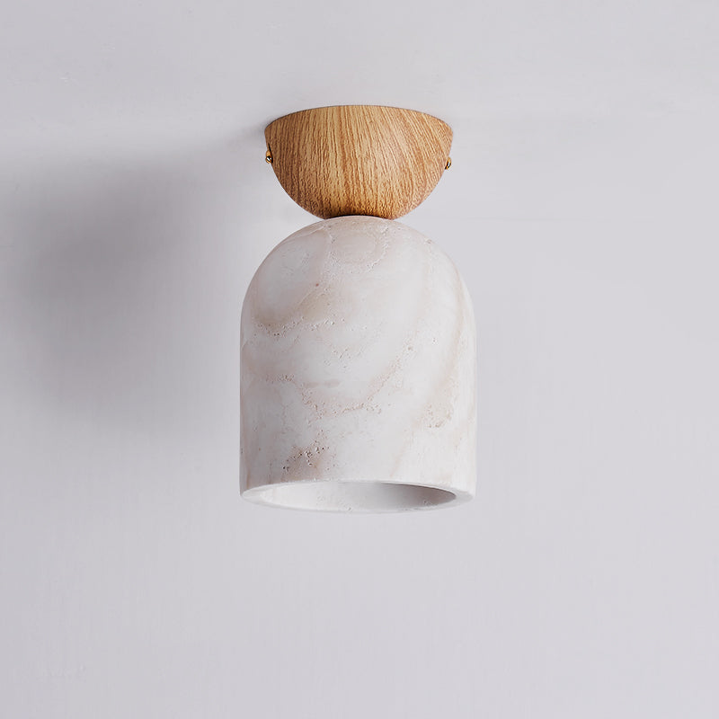 Vezorus Moderne Minimaliste Cône Travertin Plafonnier - Neutralighting