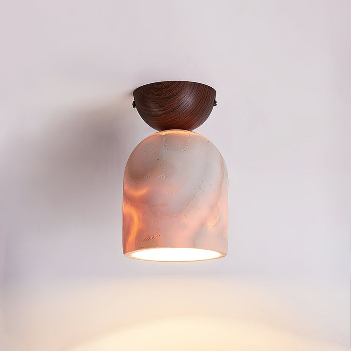 Vezorus Moderne Minimaliste Cône Travertin Plafonnier - Neutralighting