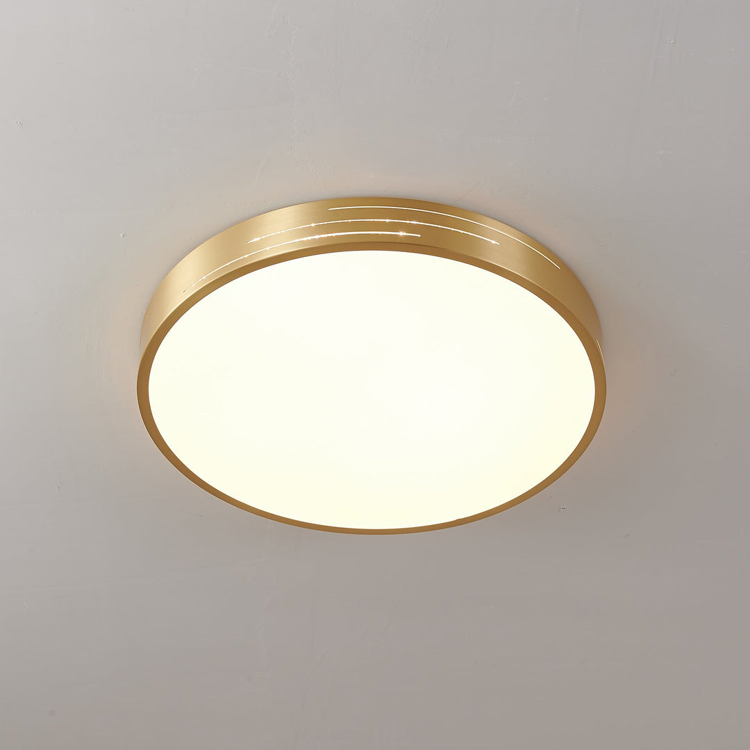 Lustra Plafonnier Laiton Acrylique Moderne - Neutralighting