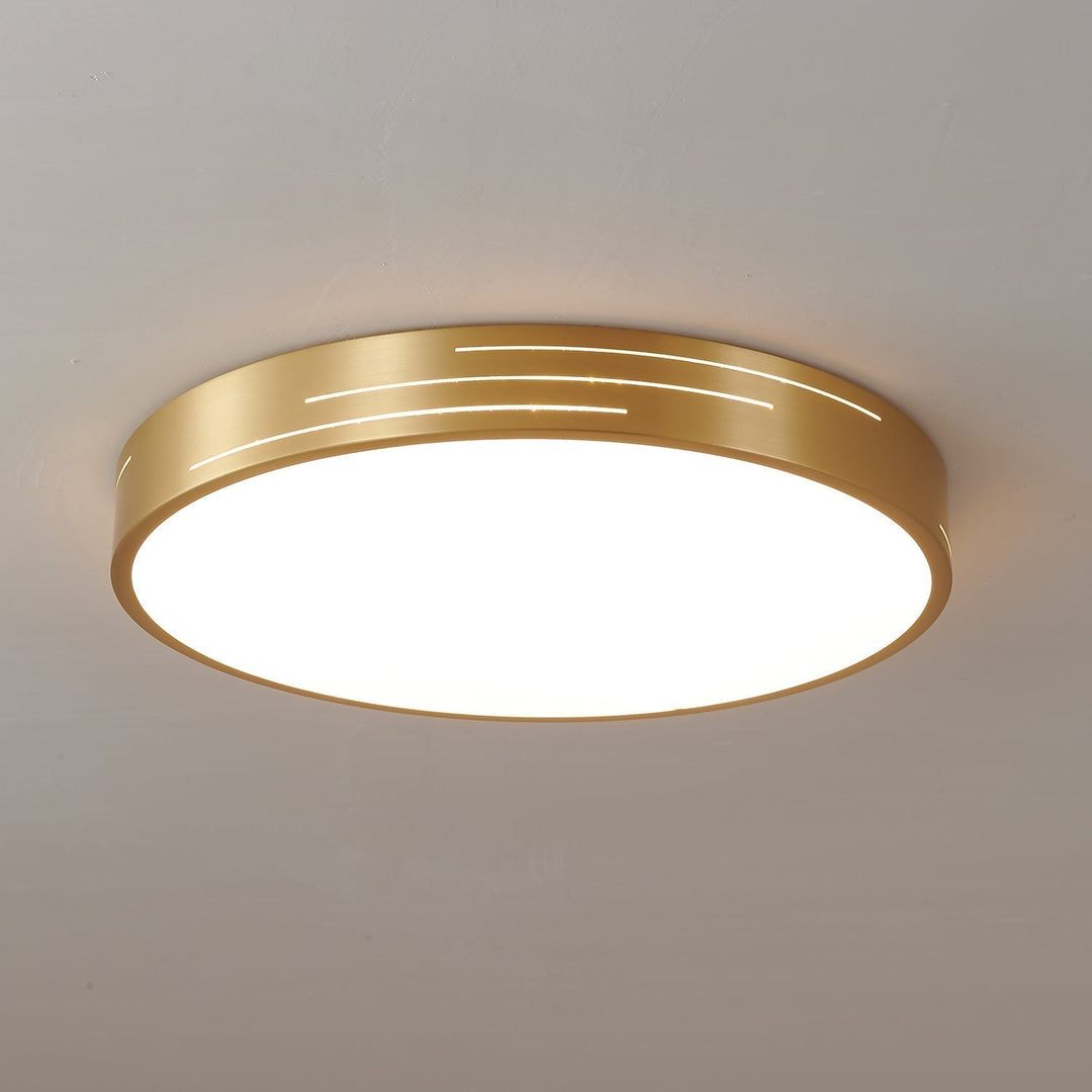Lustra Plafonnier Laiton Acrylique Moderne - Neutralighting