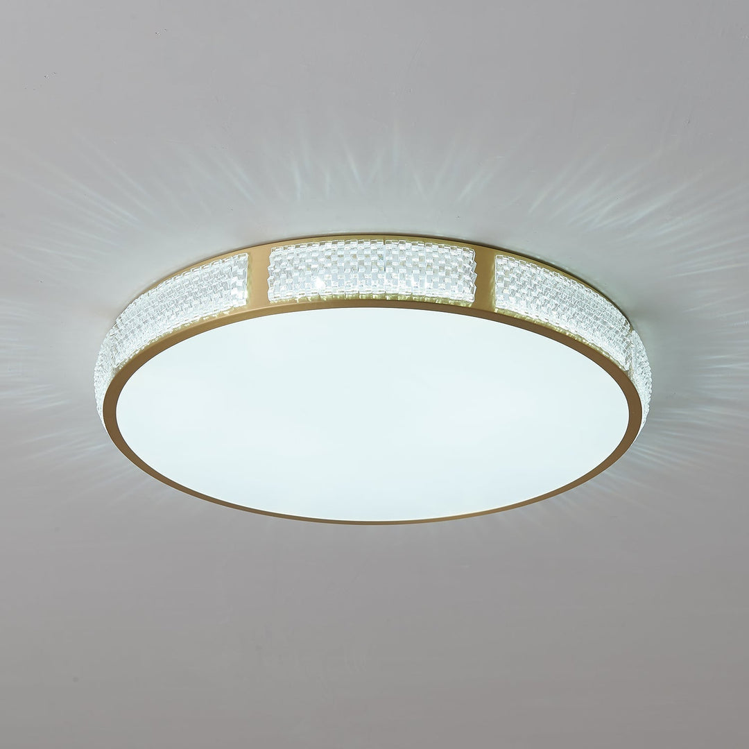 Lustra Plafonnier Laiton Acrylique Moderne - Neutralighting