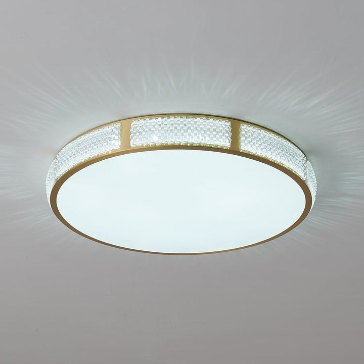 Lustra Plafonnier Laiton Acrylique Moderne - Neutralighting