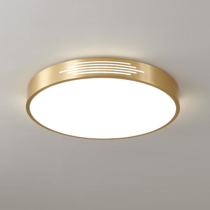 Lustra Plafonnier Laiton Acrylique Moderne - Neutralighting