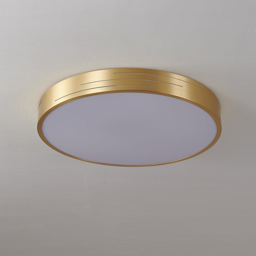 Lustra Plafonnier Laiton Acrylique Moderne - Neutralighting
