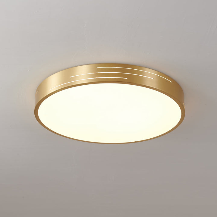 Lustra Plafonnier Laiton Acrylique Moderne - Neutralighting
