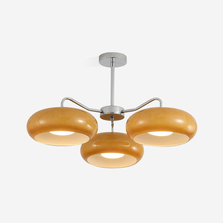 Tetra Lustre Plafonnier Chrome Élégant 3 Ampoules - Neutralighting