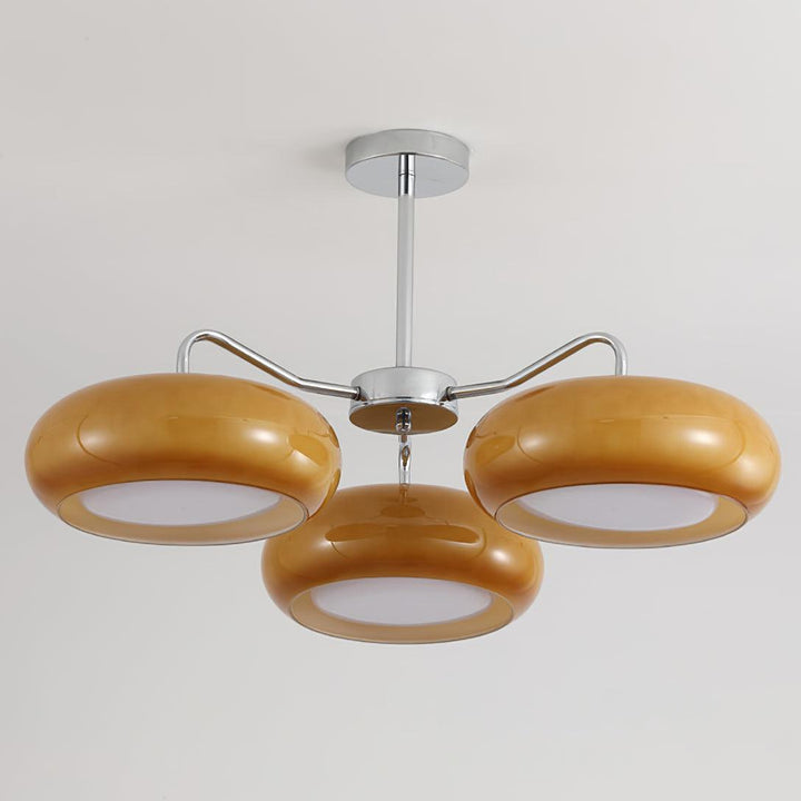 Tetra Lustre Plafonnier Chrome Élégant 3 Ampoules - Neutralighting
