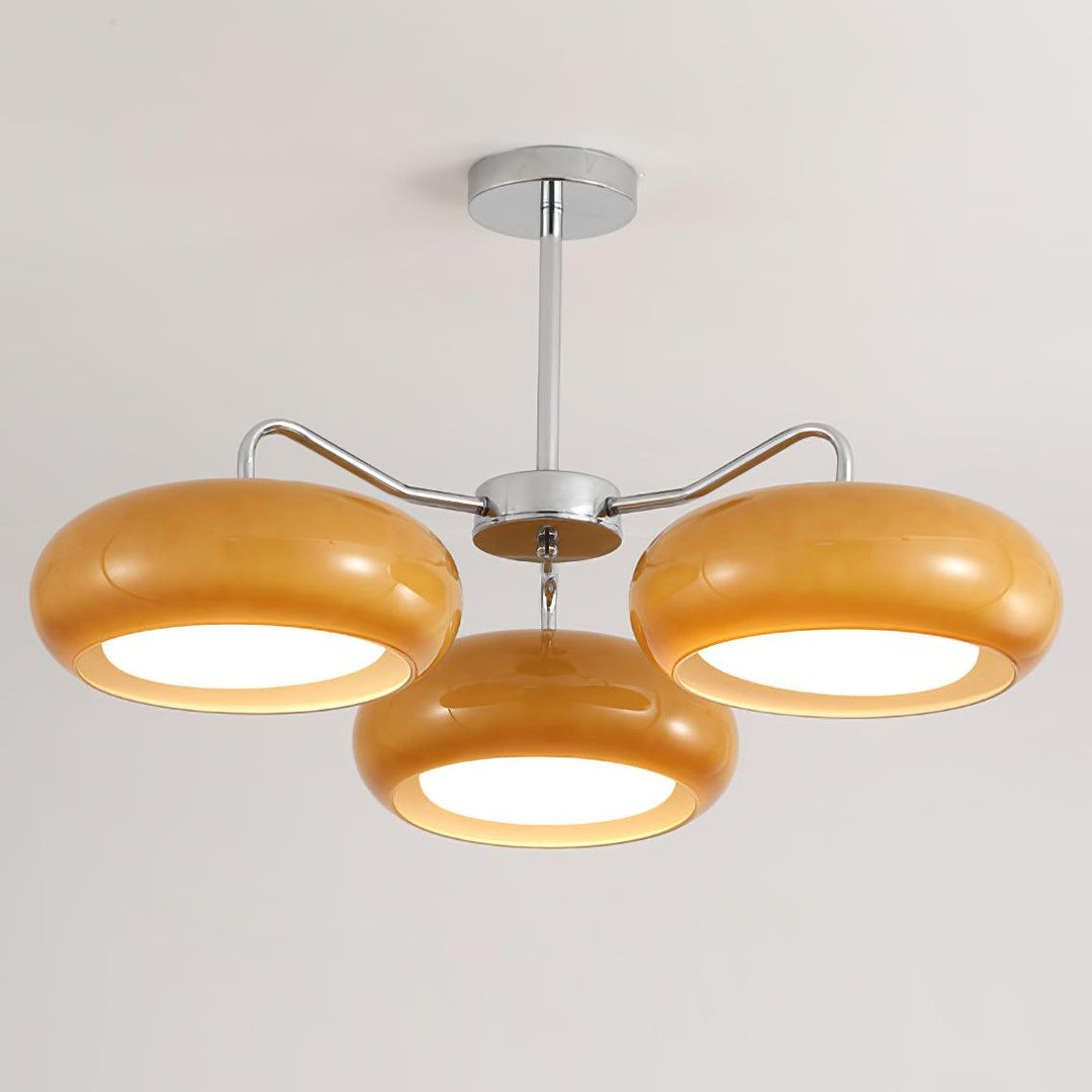 Tetra Lustre Plafonnier Chrome Élégant 3 Ampoules - Neutralighting