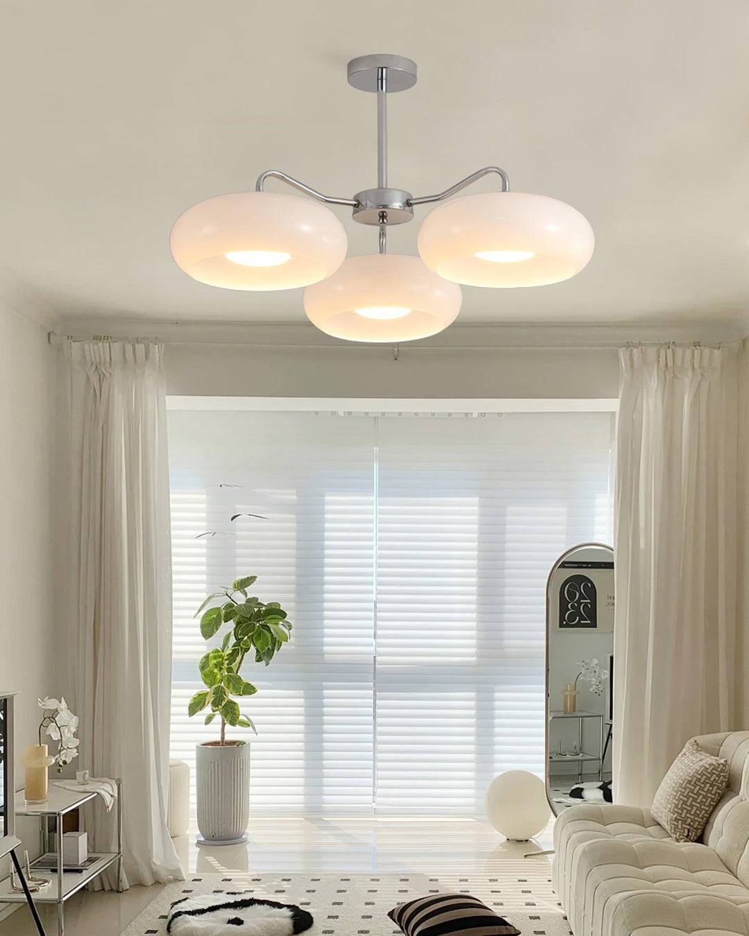 Tetra Plafonnier Triple Globe Rétro Moderne Salon - Neutralighting