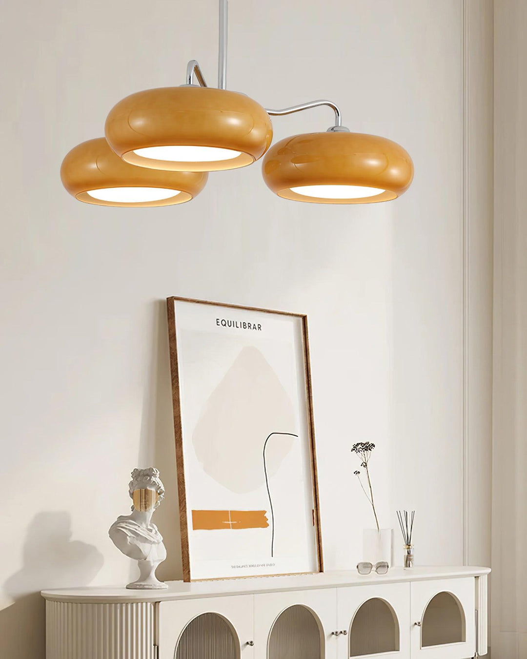 Tetra Lustre Plafonnier Chrome Élégant 3 Ampoules - Neutralighting