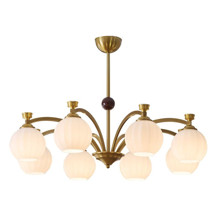 Usilia Chandelier Verre Bois Vintage Élégance - Neutralighting