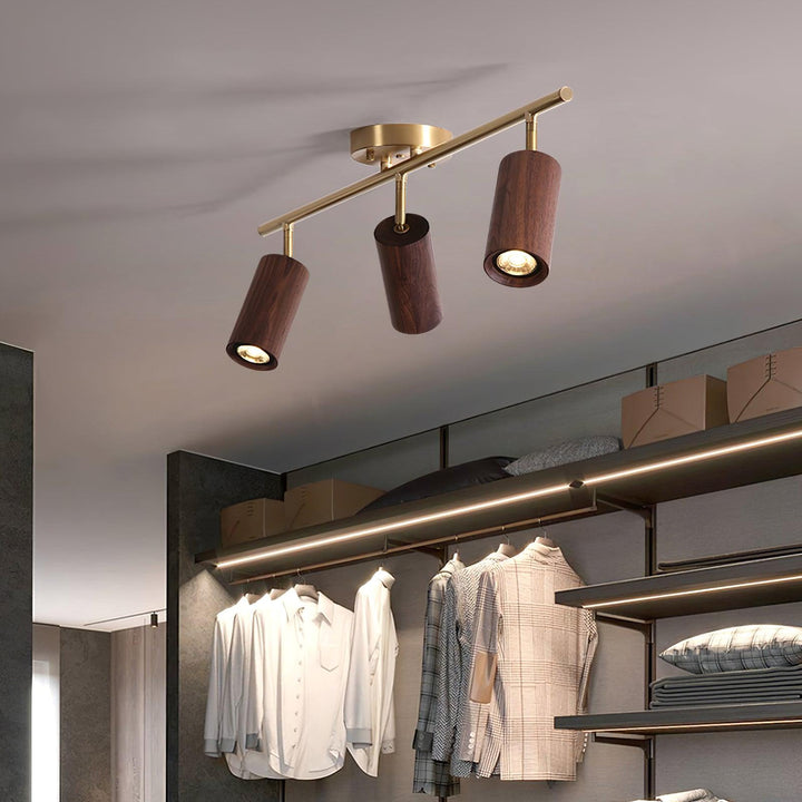 Liora Plafonnier sur Rail en Bois - Neutralighting
