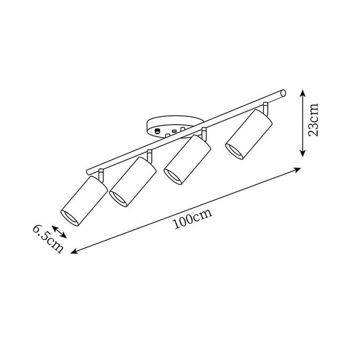 Liora Plafonnier sur Rail en Bois - Neutralighting