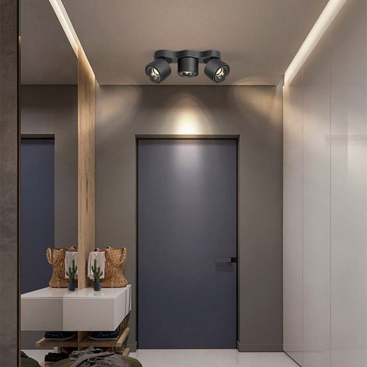 Nylaeara Lampe Plafonnier Pliable Rotatif Trois Têtes - Neutralighting