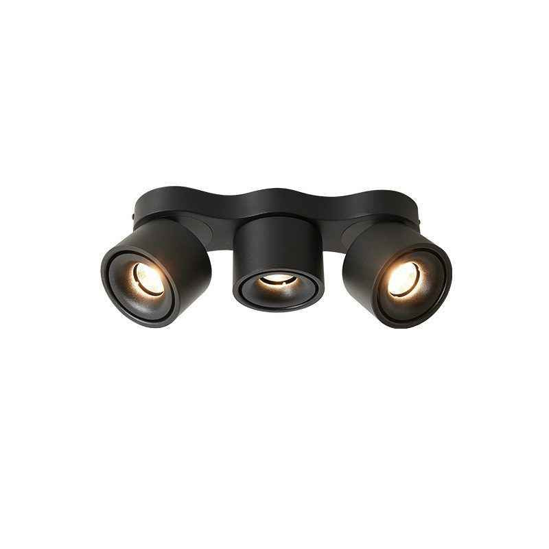 Plafonnier Nylaeara Acrylique 32cm Noir LED