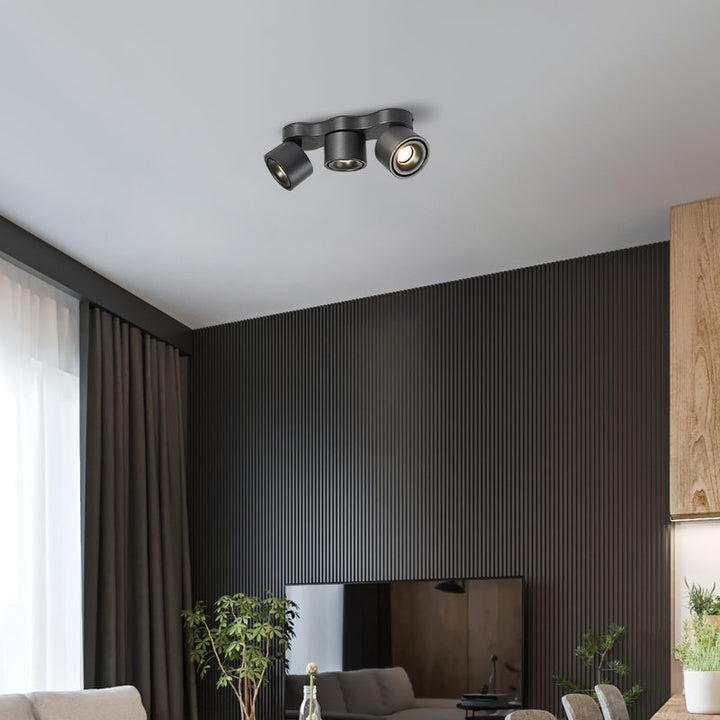Nylaeara Lampe Plafonnier Pliable Rotatif Trois Têtes - Neutralighting
