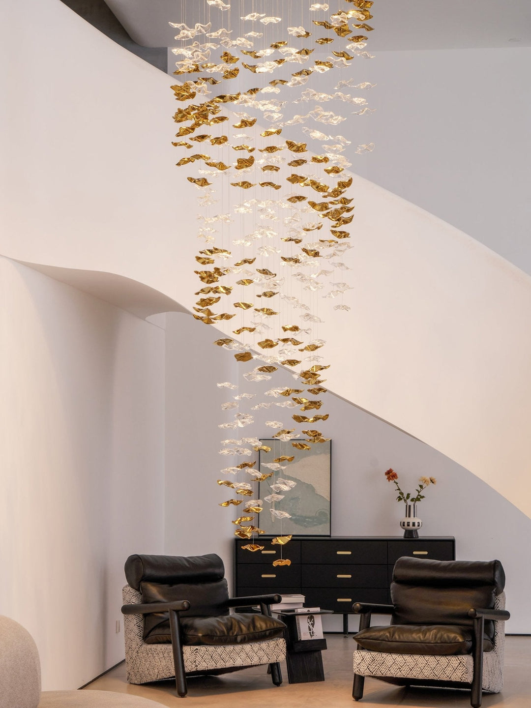 Vecarisra Suspension Lampes Art Verre Tidal Luxe - Neutralighting