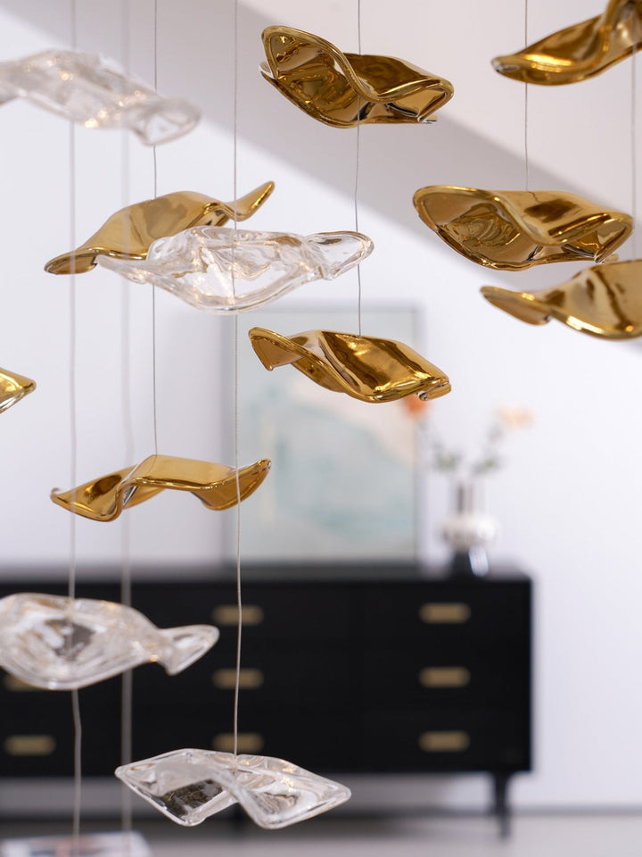 Vecarisra Suspension Lampes Art Verre Tidal Luxe - Neutralighting