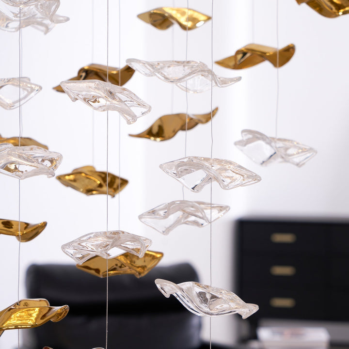 Vecarisra Suspension Lampes Art Verre Tidal Luxe - Neutralighting