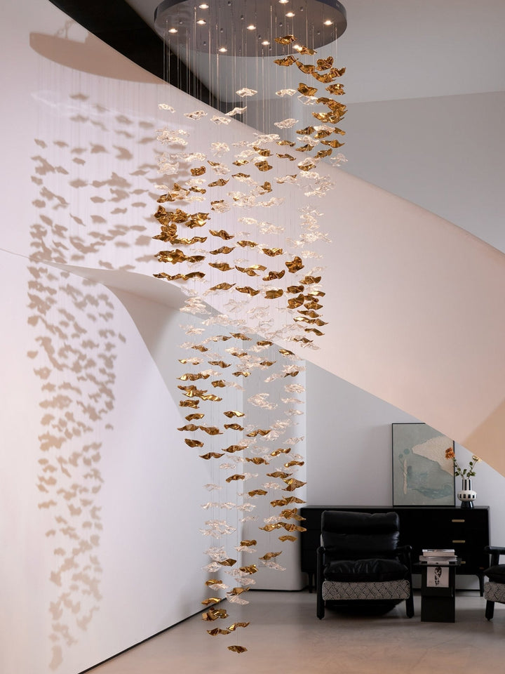 Vecarisra Suspension Lampes Art Verre Tidal Luxe - Neutralighting