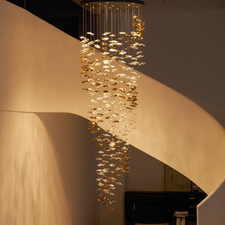 Vecarisra Suspension Lampes Art Verre Tidal Luxe - Neutralighting
