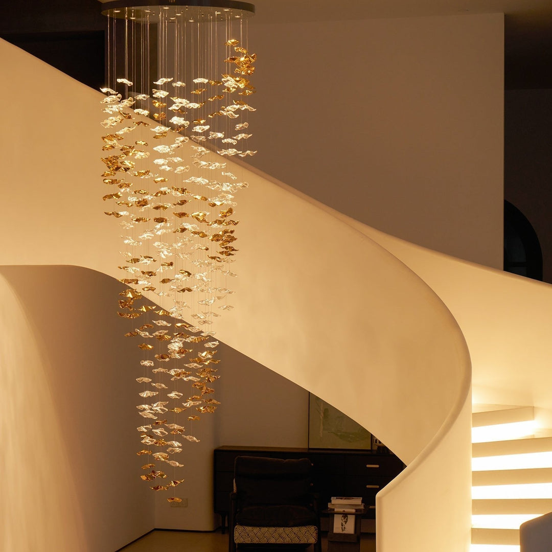 Vecarisra Suspension Lampes Art Verre Tidal Luxe - Neutralighting
