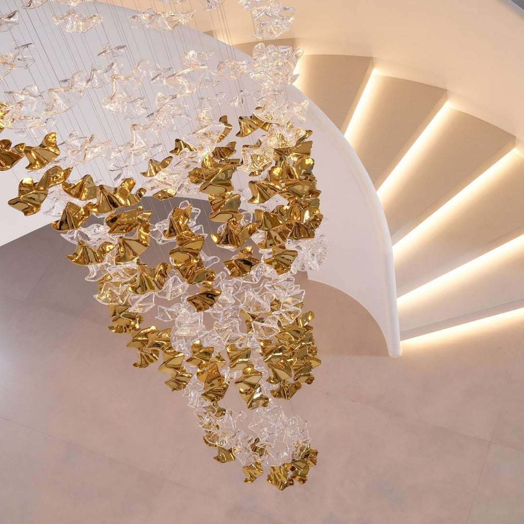Vecarisra Suspension Lampes Art Verre Tidal Luxe - Neutralighting