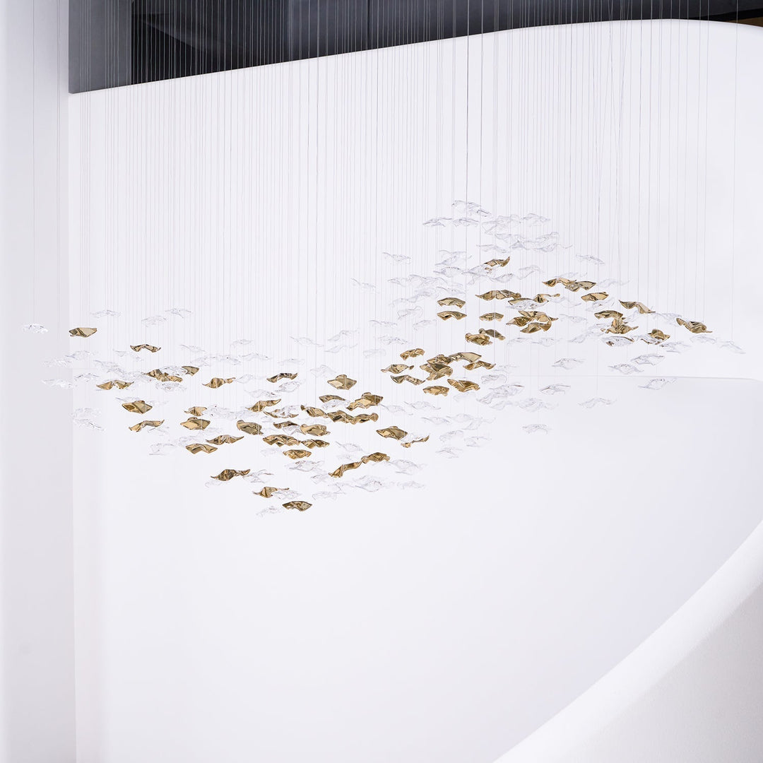 Vecarisra Suspension Lampes Art Verre Tidal Luxe - Neutralighting