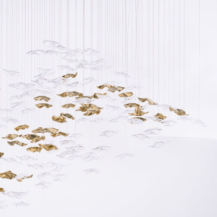 Vecarisra Suspension Lampes Art Verre Tidal Luxe - Neutralighting