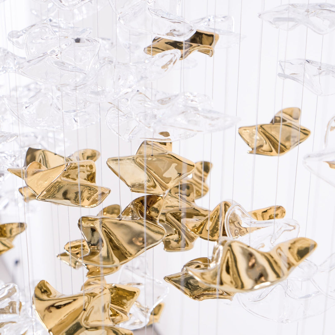 Vecarisra Suspension Lampes Art Verre Tidal Luxe - Neutralighting