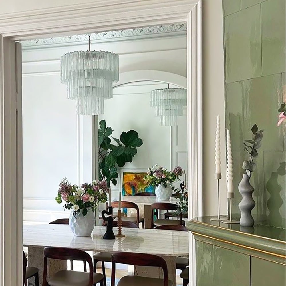 Aurora Chandelier en Verre de Luxe - Neutralighting