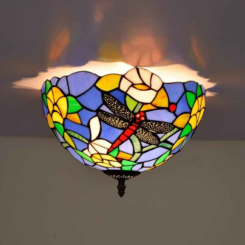 Plafonnier Tiffany Verre LED V16
