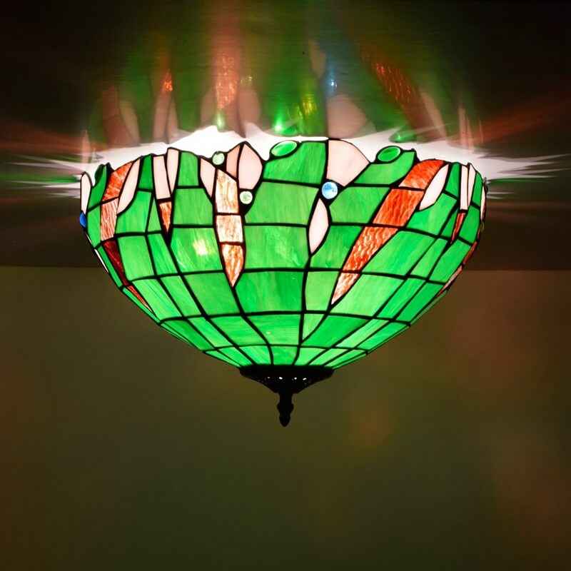 Plafonnier Tiffany en Verre – Plafonnier Raffiné