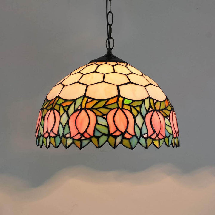 Tiffany Vintage Luxe Suspension Verre Métal Bar/Salon - Neutralighting