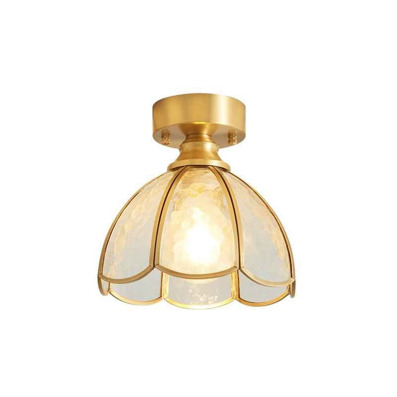 Solara Verre 20cm Doré LED