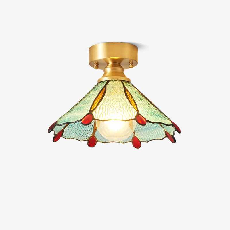 Solara Verre 20cm Doré LED