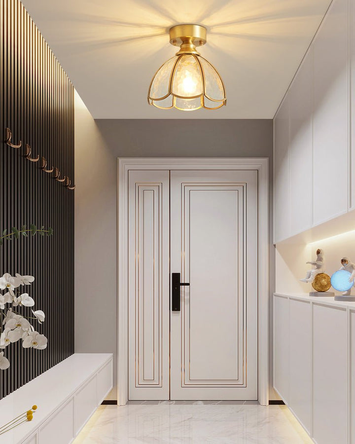 Solara Lumière de Plafond Vintage Florale en Vitrail - Neutralighting