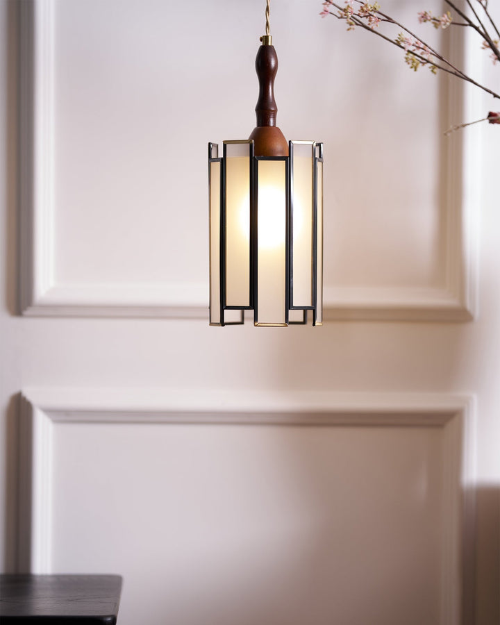 Florace Suspension Vintage en Bois et Verre - Neutralighting