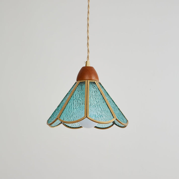Florace Suspension Vintage en Bois et Verre - Neutralighting