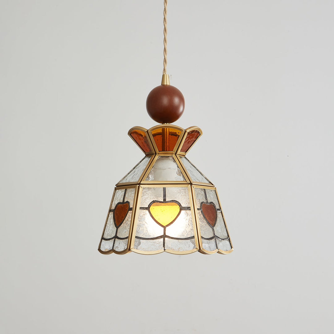 Florace Suspension Vintage en Bois et Verre - Neutralighting